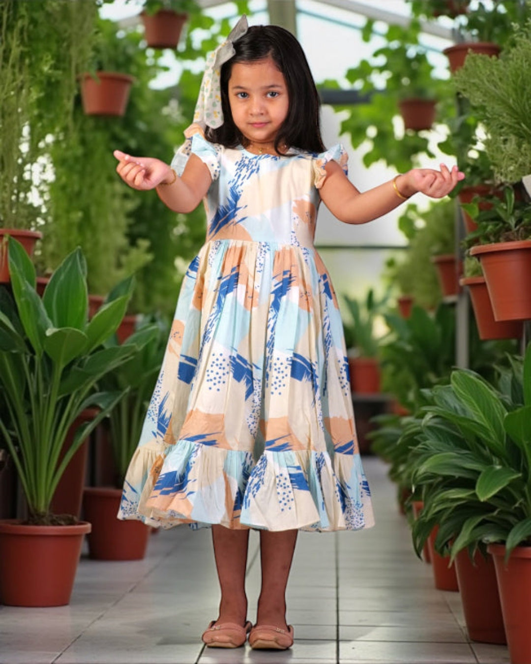 Girls Tie-Dye Printed Frock | NIYA Kids Summer Fashion