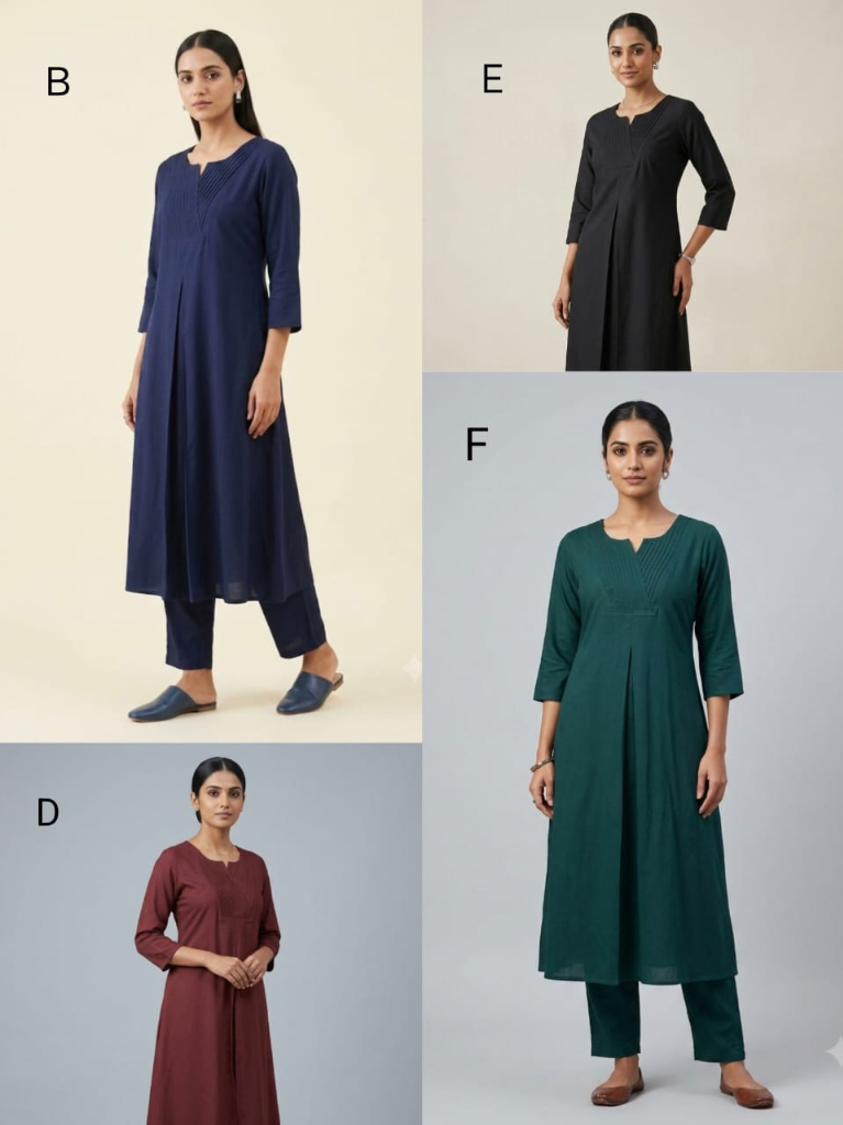 C3023 | Pintuck Yoke Rayon Slub 2-Piece Co-Ord Set with Straight Trousers