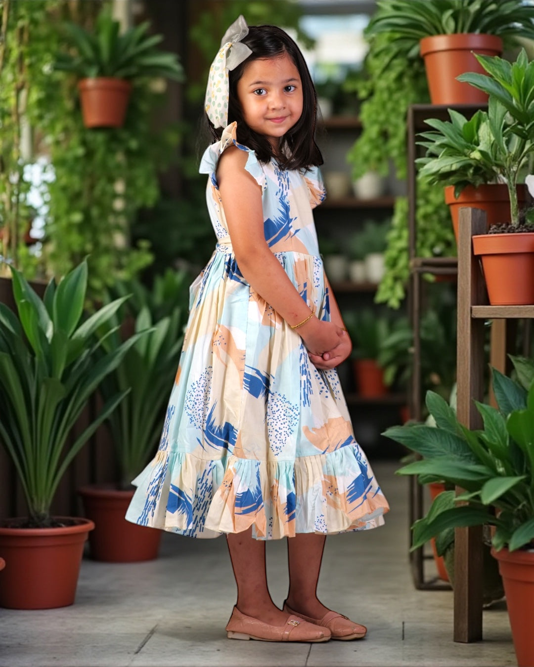 Girls Tie-Dye Printed Frock | NIYA Kids Summer Fashion