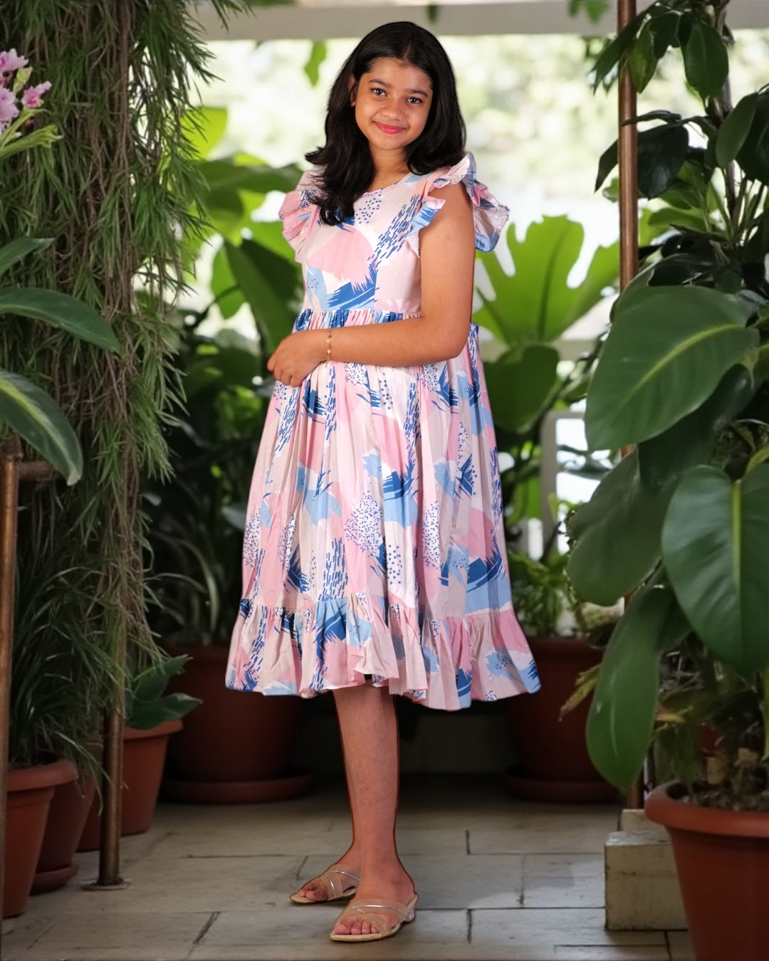 Mother-Daughter Matching Tie-Dye Dress Set | Pastel Summer Combo