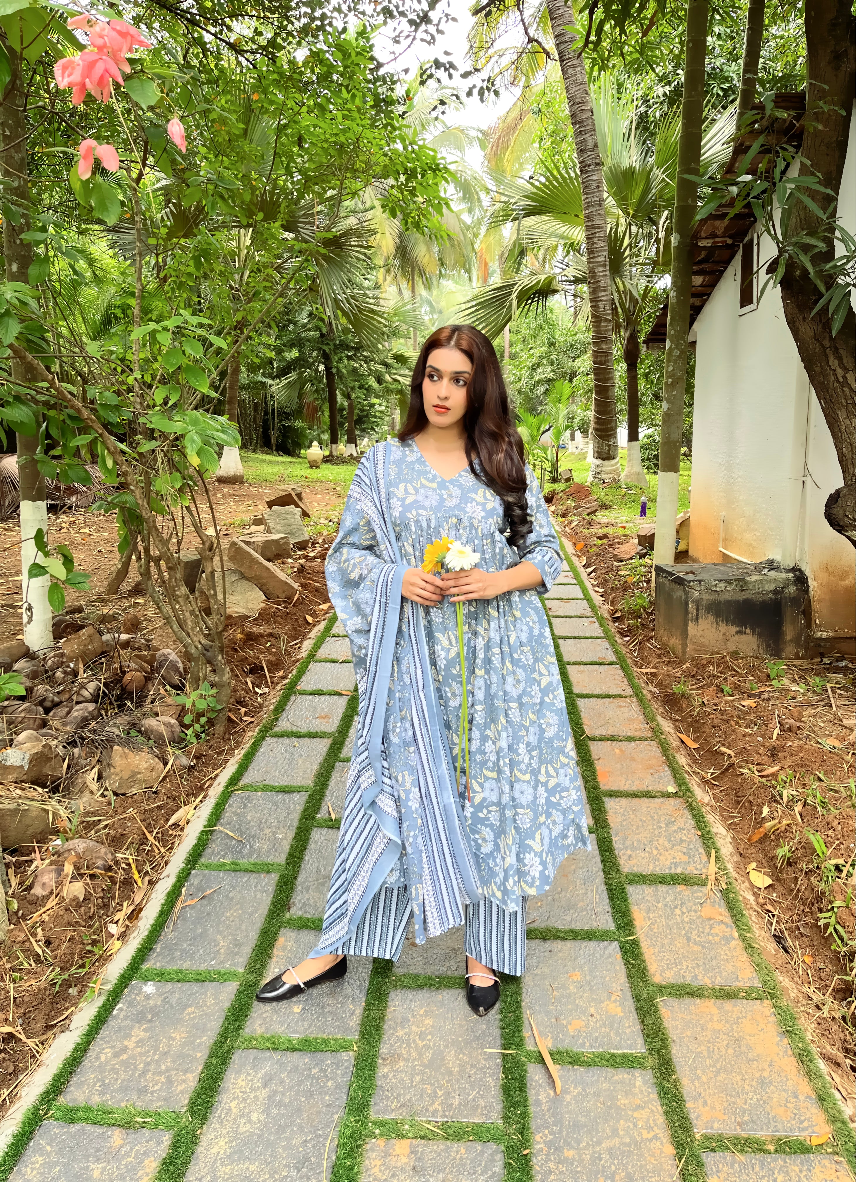 Cotton 3-piece Salwar Set | NIYA Ethnic Wear for Women