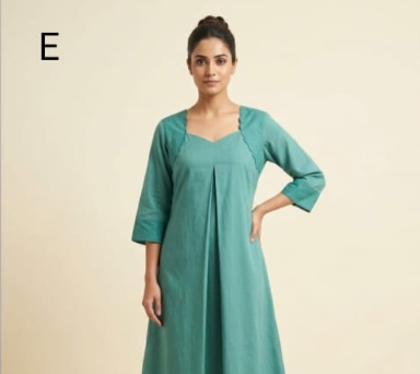 C3036 | Pastel Schiffli Embroidered Giza Cotton Long Kurti
